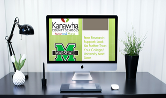 Computer displaying the presentation.
